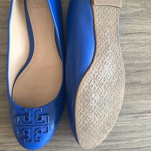 Like New Tory  Burch Blue Flats